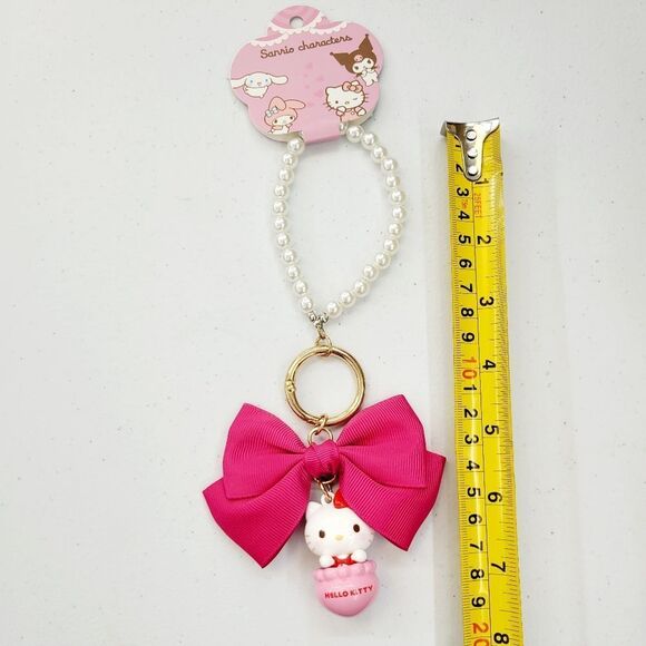 Brand New Sanrio Hello Kitty Pearl Keychain - Picture 7 of 7
